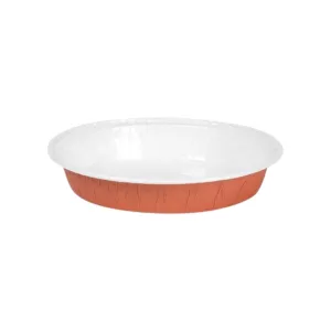 Caissette de cuisson Optima diam 110x21mm blanc/marron 22cl